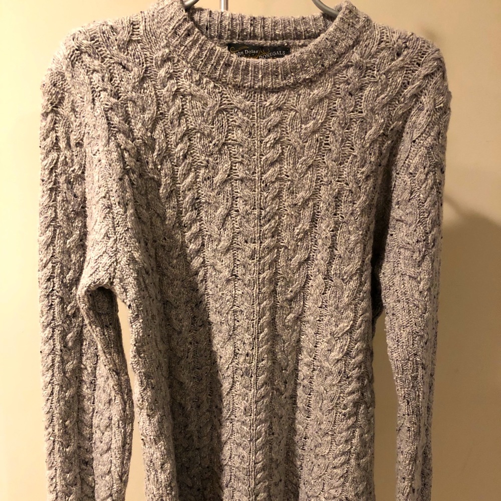 Cashmere Wool Irish Fisherman Sweater - Made in Ireland